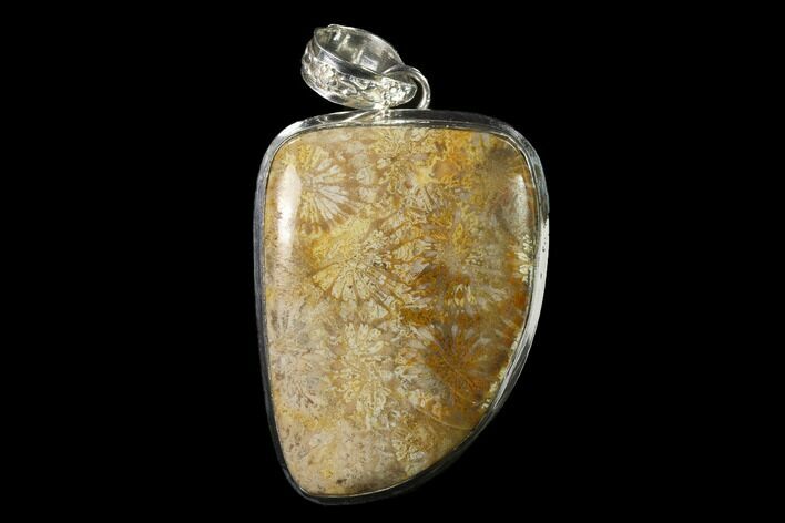 Million Year Old Fossil Coral Pendant - Indonesia #143697